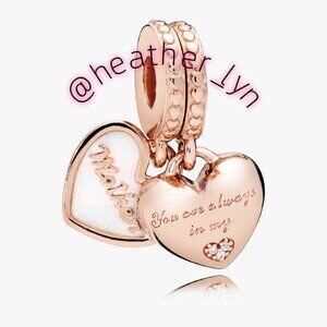 Pandora You're Always in My Heart Split Dangle Charm